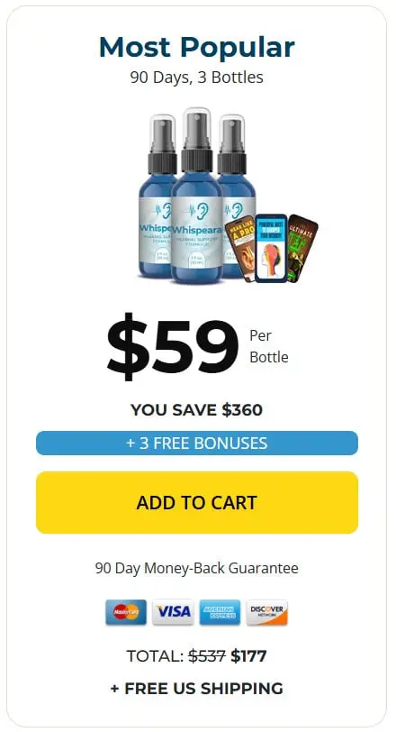 Whispeara ™ 3 bottle